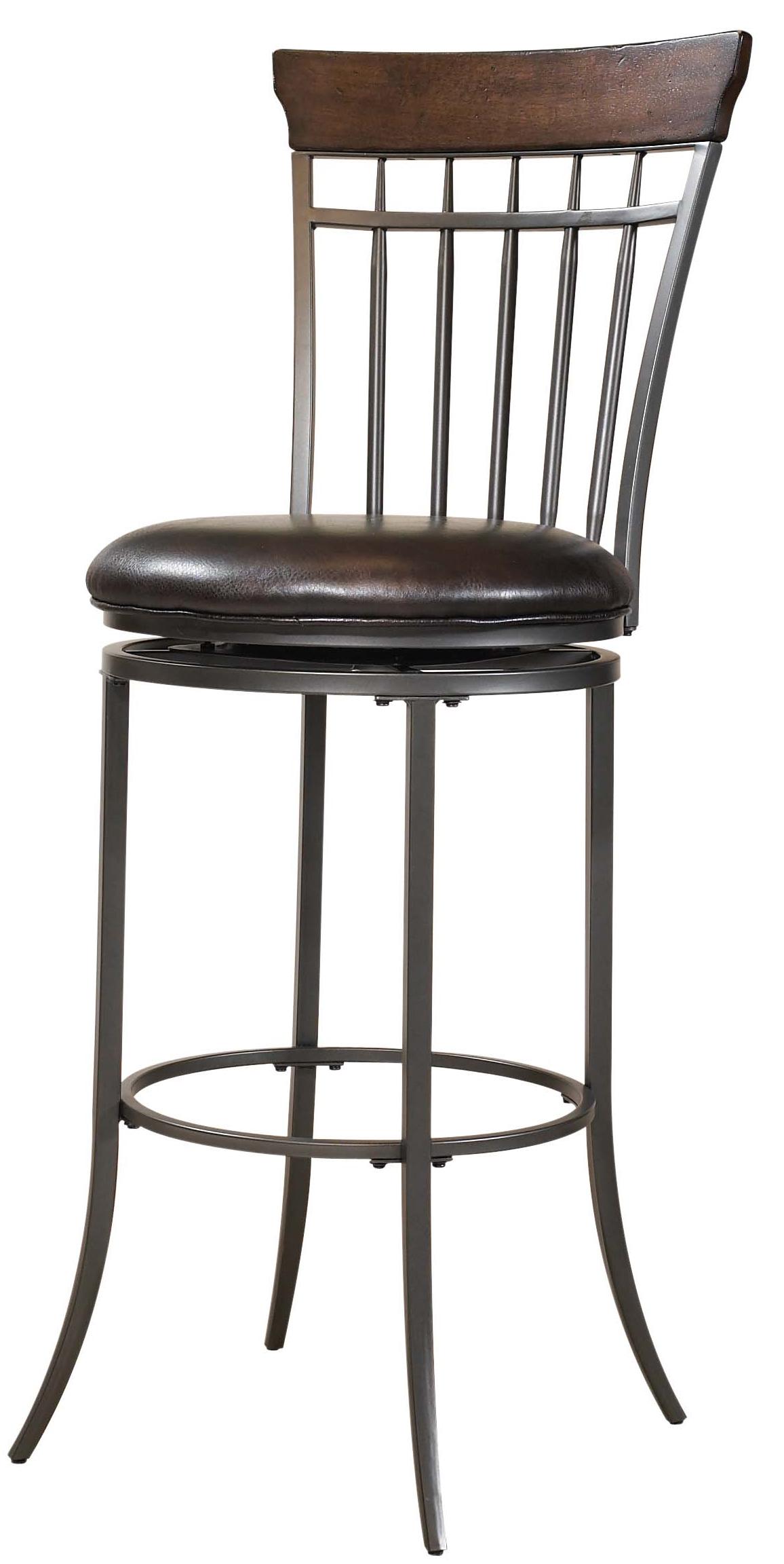 Hillsdale Bar Stools 4671827 Cameron Swivel Spindle Back Counter Stool